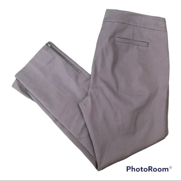 Eileen Fisher Gray Ankle Zipper Pants Size Small - Picture 5 of 9